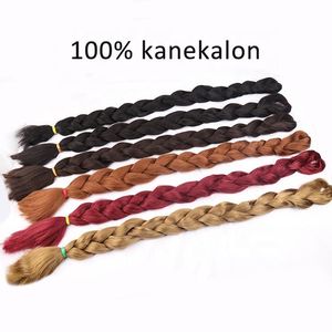 Cabelo Kanekalon Braiding para cabelos afro sintéticos Jumbo Braid Ultra Braid 82inch