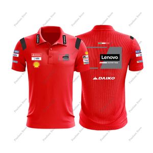 Faça você mesmo camiseta nova para ducati corse 2023 gp camisa pólo masculina superbike camiseta equipe esportiva de corrida verão respirável não desbota y2303