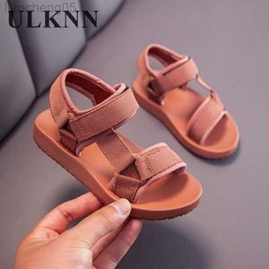 Sandals ULKNN Boys Sandals Kid Sandals Children Shoes Rubber School Shoes Breathable Open Toe Casual Boy Sandal W0327