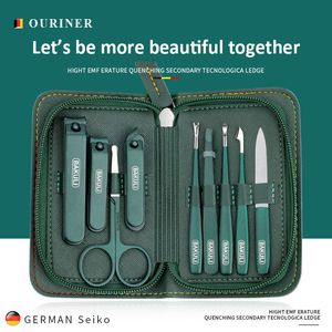 Nail Manicure Set High Quality Professional Nail Cutter Tools Manicure Set Pedicure Set Nail Clipper Stainless Steel Travel Case Kit 230325