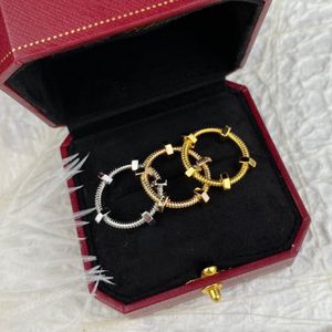 Skruva Juste Un Clou Ring Par Ring Designer för Man Gold Plated 18k T0p Kvalitet Officiella reproduktioner Klassisk Stil Luxury Jewelry Jubileumsgåva med låda 004