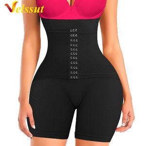 Womens Shapers Velssut Women Body Shapewear Panties Midjan Cincher Slimming Underwear High Shorts Fajas Briefs 230327