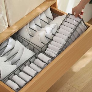 Storage Boxes Bins Clothes Organizer Pants Storage Boxs Drawer Divider 2021 New Washable Dressing Organizer for Clothes Jeans Socks Bra Leggings P230324