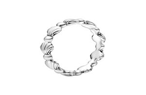 Настоящая серебряная серебряная раковина кольцо с оригинальной коробкой для Pandora Fashion Party Jewelry для женщин -девушек -дизайнер подарков для девочек 8403720