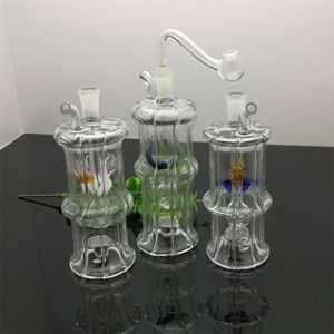 Rökande rör 8 Diamond Glass vattenflaskglas Bongs Oljebrännare glas Vattenrör