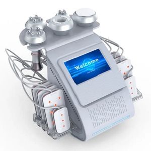 6 in1 80k Ultrasound Slimming Machine Máquina de Cavitação Lipo Cavitação a laser A vácuo RF Remoção de Remoção de Pele Apertedor Dispositivo