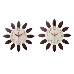 Wall Clocks Wood Clock Hanging For Living Room Home Office Decoration