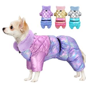 Hundebekleidung Winter-Haustier-Hundekleidung für kleine Hunde Warme reflektierende Welpenkleidung Französische Bulldogge Wasserdichter Mantel für Chihuahua-Hundejacke 230327