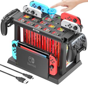 Other Accessories OIVO For Switch Joycon Charger Pro Controller Holder Game Storage Tower OLED Charging Dock Station 230327