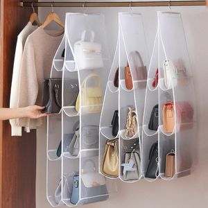 Caixas de armazenamento BINS LULUHUT BANDAGEM ORGANIZADOR HANGLING SACO PARA O CLOSET 230327