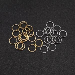 Hoop Huggie 8pcsLot Stainless Steel Thick 1.6mm Circle Hoop Earrings Vacuum Plating Gold Earrings for Women Men Ear Ring Ear Bone Buckle 230325