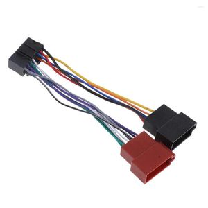System oświetlenia 16 -pinowy samochód stereo okablowanie radia wiązka wiązki wiązki Auto Auto ISO Standard dla JVC złącza przewód kabel adaptera itp. Akcesoria