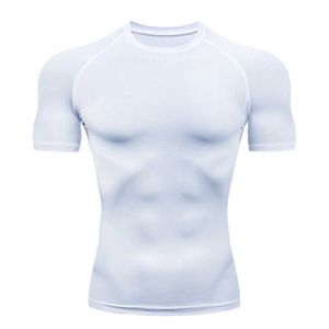 قميص ضغط تي شيرت DIY سريع الجافة الجافة الجري الركض T Shirt Men Fitness Cycling Jersey Tshirt Summer Rashguard Jiu Jitsu Y2303