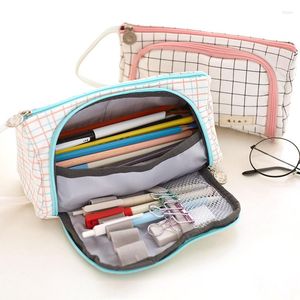 Storage Bags Stationary Pen Bag Pencil Multi Layer Large Capacity Cosmetic Travel Simple Case