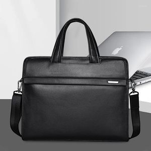 Pasta de pasta para negócios de couro genuíno de couro para o marido bolsas de ombro de laptop bolsas de laptop de grande capacidade bolsas de bolsa masculina