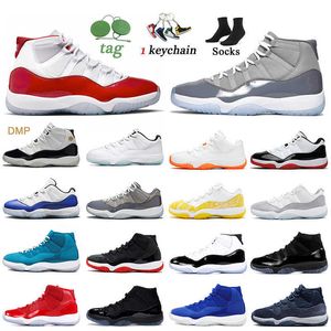 Top Quality Women Mens Jumpman 11 Basketball Shoes High OG 11s Cherry Miamis Jubilee 25th Anniversary Cool Grey Citrus Legend Blue Platinum Sports Sneakers Trainers
