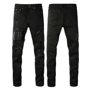 Erkek Sıkıntılı Yırtık Skinny Jeans Erkek Kot Ince Motosiklet Moto Biker Nedensel Erkek Kot Pantolon Hip Hop Erkekler Jeans118