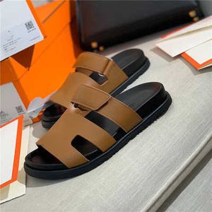 Damen-Designer-Slipper-Slide-Sandale, Sommerschuhe, klassische Marken-Strand-Slides, lässige Damen-Außen-Slipper, Slider-Sandalen, Strand-Chypre-H-Sandalen