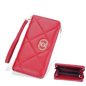 Plånböcker Baellerry Fashion Women's Wallet Long Ladies Clutch Bag Wristlet Telefon Plånböcker Purs för Woman Pu Leather Card Holder For Girls G230327