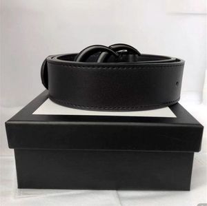 2023 Classic Designer Belt Man Fashion Luxury Women Belt Men äkta läder svart brons stora spänne designers kohudbältlegering 3,8 cm midjeband med ruta 6658