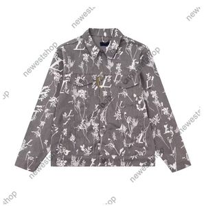 2023 Весенние мужские мужские плюс размером с верхняя одежда мужская дизайнерская пиджак с капюшоном париж цветы