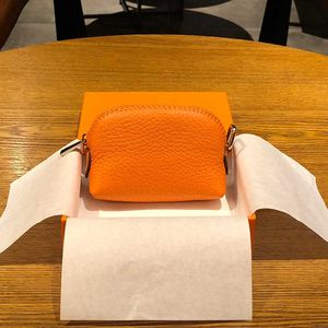 Wallets Small Coin Purse Genuine Leather Unisex Fashion Zipper Mini Card Wallet Solid Cute Money Bag G230327