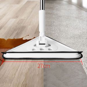 Mops Triangle Mop for Washing Glass Ceiling Dust Cleaning Squeegee Kitchen Wall Flat Floors Windows Telescopic Wiper Brush Household 230327