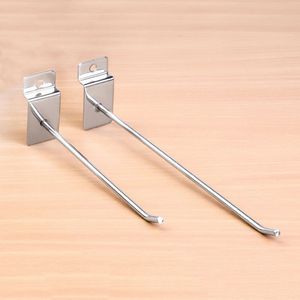 Prateleiras de gancho de gancho com fenda Slatwall Single Gancho único 4 Tamanho Supermarket Display Prong Hanger Dh9300