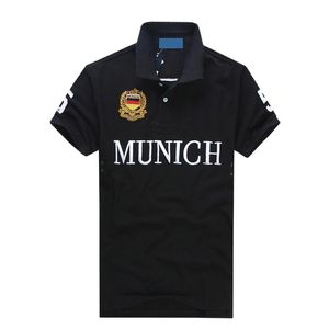 Neue MÜNCHEN City Edition Polos Kurzarm Hochwertige 100% Baumwolle Herren Stickerei Technologie Mode Casual T-Shirt S-5XL