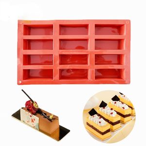Baking Moulds 128 Cavity Silicone Protein Bars Mold Rectangle Granola Bar Baking Tool Mould Silicone Mold French Cake Mold Dessert Tool 230327