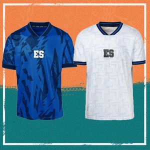 2023 El Salvador Gold Cup Voetbalshirts 23/24 Home Blauw Uit Wit Nationaal Team Voetbal Shirt Korte Mouw Aangepast Voetbal Uniform