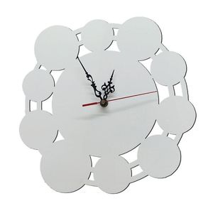 Sublimation Blanks Moderne Blanko-Wanduhr, batteriebetrieben, 30,5 cm, leises MDF, nicht tickend, dekorativ für Bedr Dh79W