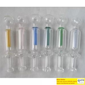 Inner Color Stem Oil Burner Pipe Glass Nector Collector Glass Pipes Novelty smoking accessrioes for bong