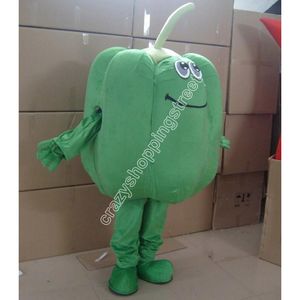 La mascotte del peperone verde di dimensione adulta costumi l'abbigliamento dell'annuncio della mascotte della High School del vestito operato da tema del fumetto