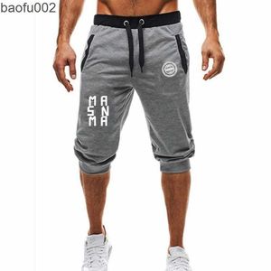 Herren-Shorts, Herren-Trainings-Laufshorts, weiche 3/4-Hose, Fitnessstudio, Jogger, kurze Jogginghose, Herren-Sport-Shorts W0327