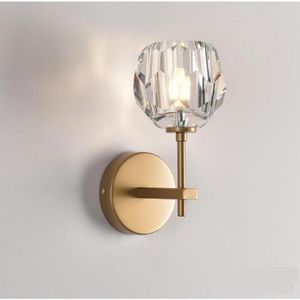 Wall Lamps Luminarias De Interior Lamp Bedside Crystal Sconce Lights In Nordic Bedroom Loft Led Indoor Lighting