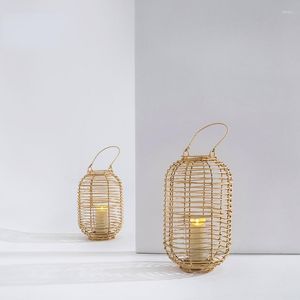 Świece Europejski drewniany uchwyt czarny duże nordyckie lantern Wedding Velas Decorativas Dekoracyjne świece ZP50ZT