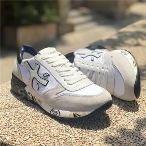 İtalya lüks premiata sıradan ayakkabılar Mick giglio tr ayakkabı diane spor ayakkabı tasarımcısı erkekler deri spor ayakkabı erkek bahar sonbahar nefes alabilen açık yürüyüş eğitmenleri boyutu 39-45