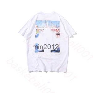 Men's comfort colors t shirts Fashion Tops Sports Summer Designer Ofs White Luxury Cotton Loose Casual Short Sleeves