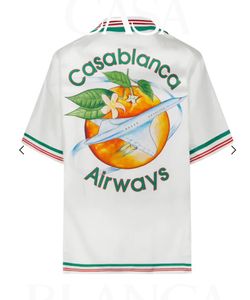 Sommer-Herren-Designerhemden Casablanc-Hemd Mann-Frauen-T-Shirts Marke mit kurzen Ärmeln Top-Verkauf Luxus-Männer Hip-Hop-Kleidung US-GRÖSSE M-3XL