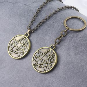 Клавки Ронгджи ювелирные украшения Cthulhu Mythos Mythos KeyChain Keyring Llaveros Medieval Signet Retro Vintage Men Women Fashion