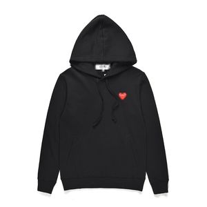 2024new Designer Mens Felpe con cappuccio Com Des Garcons PLAY Felpa CDG Nero Multiheart Zip Up Felpa con cappuccio XL Marca Nero gioca con cappuccio8XKS