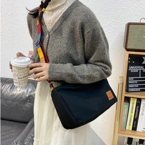 Evening Bags Canvas Handbag Teenager Shoulder Women's Messenger Ladies Casual Bag Female Fashion Crossbody Purse