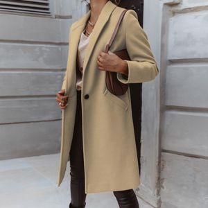 Женские костюмы Blazers Beige Poat Women 16 Женские повседневные карманные офис Блейзер Драпированный передняя кардиган