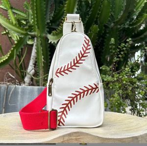 Outdoor Bags sports bling shoulder bags women long large Bag baseball softball stitching for kids and youth girls