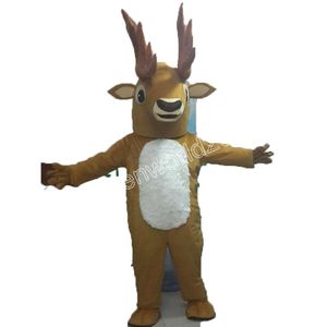 Carnival Performance Deer Mascot Costume Simulation Tecknad Karaktärdräkter Dräkt Vuxna Outfit Christmas Carnival Fancy Dress for Men Women