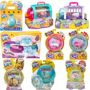 Brinquedos de pelúcia eletrônica Little Little Live Live Pets Surprise Chick Hamster Lil Mouse Children Animal Soft Kawaii Birthday Gift 230327