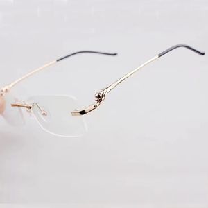 Óculos de pantera de pantera de moda de moda clear oculares designer de luxo estilista elegante carter carter novos óculos transparentes moldura de óculos de óculos