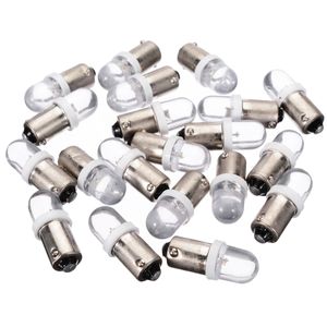 20pcs Car Led Cloudy Headlights Instrument Panel Light Ba9s Round Bulbs Dashboard Lamp Interior Reading Lamp Width Light