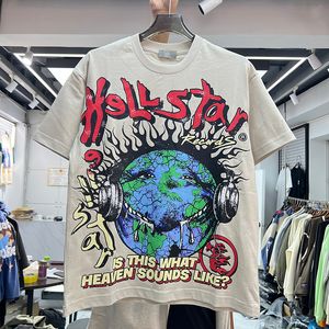 T-Shirts T-Shirts Herren Oversize-Shirt Suprior Hip Hop Globle Bedruckte US-Größe T-Shirts Echte Bilder 24SS